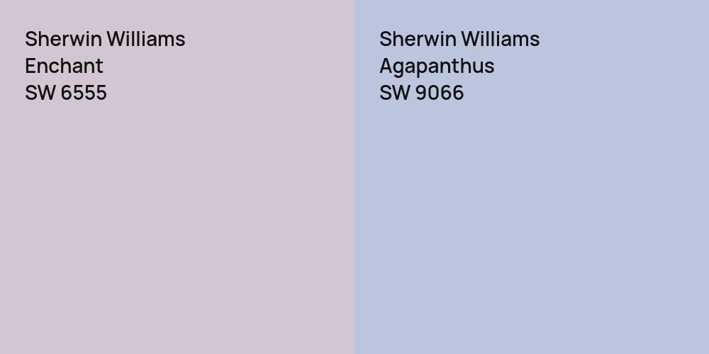 Sherwin Williams Enchant vs. Sherwin Williams Agapanthus