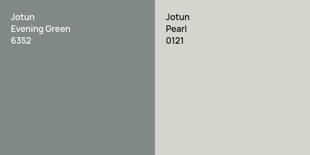 Jotun Evening Green vs. Jotun Pearl