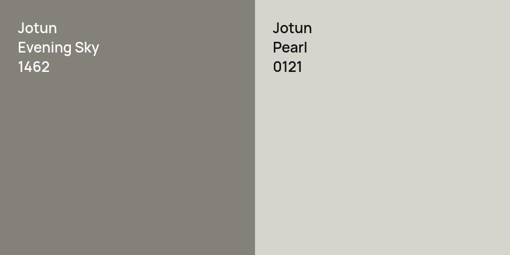 Jotun Evening Sky vs. Jotun Pearl