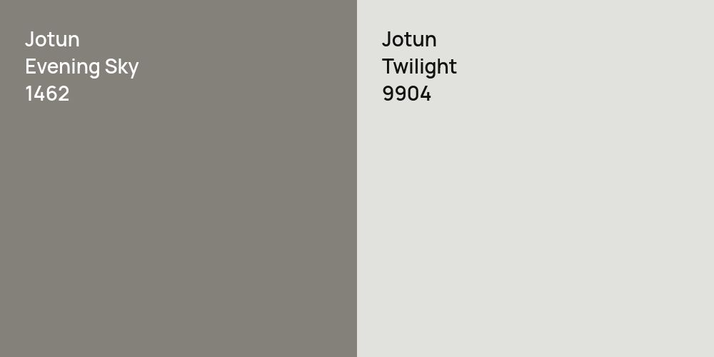 Jotun Evening Sky vs. Jotun Twilight