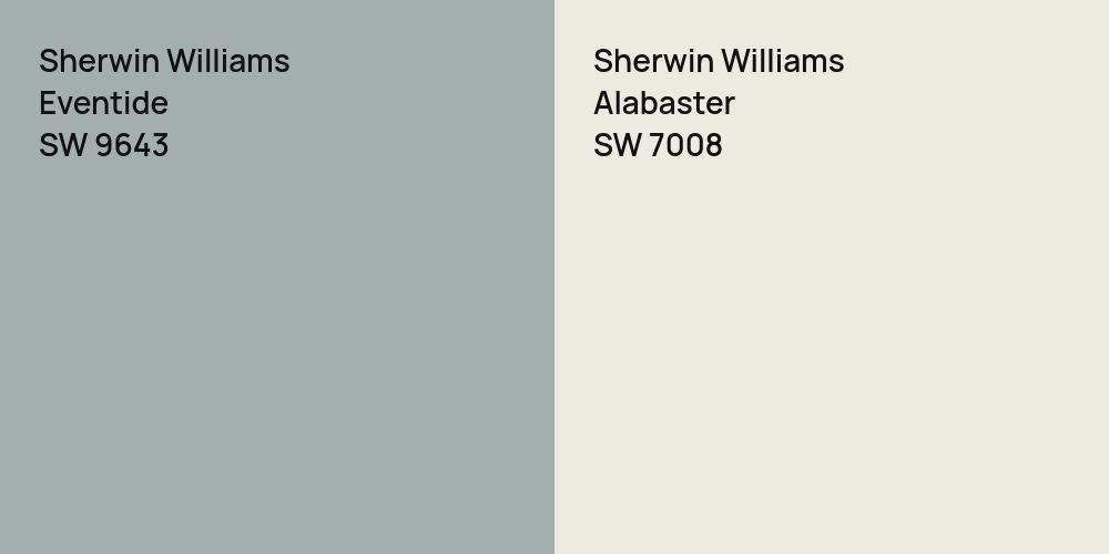 Sherwin Williams Eventide vs. Sherwin Williams Alabaster