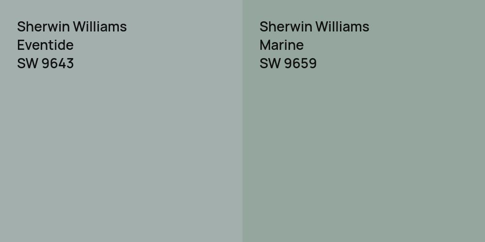 Sherwin Williams Eventide vs. Sherwin Williams Marine