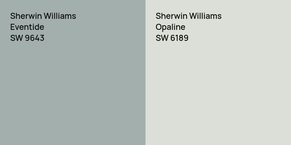 Sherwin Williams Eventide vs. Sherwin Williams Opaline