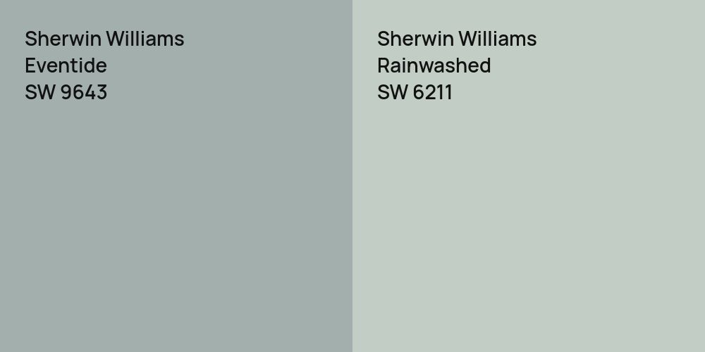 Sherwin Williams Eventide vs. Sherwin Williams Rainwashed