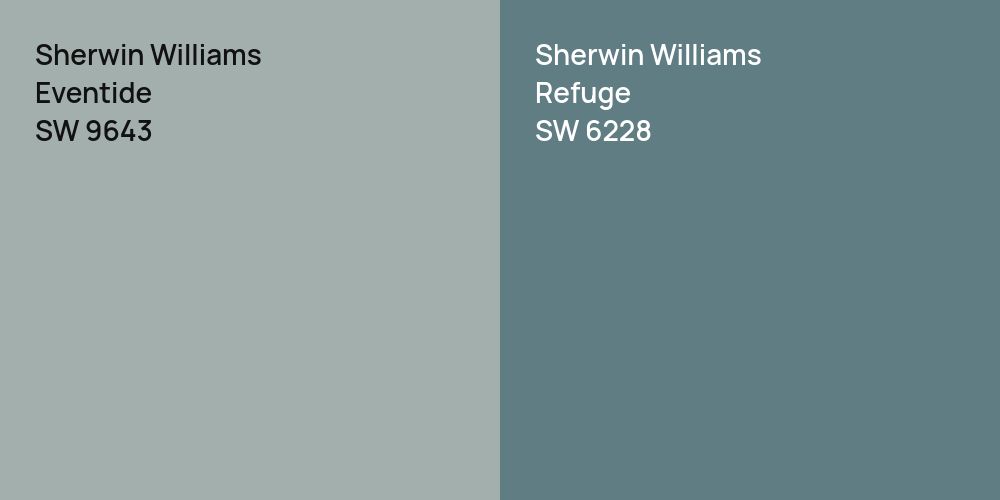 Sherwin Williams Eventide vs. Sherwin Williams Refuge