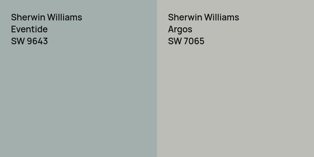 Sherwin Williams Eventide vs. Sherwin Williams Argos