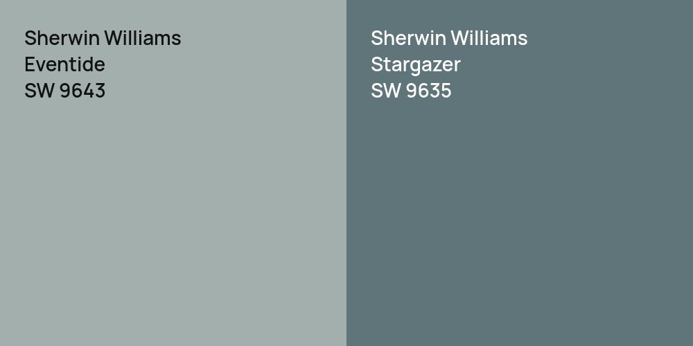 Sherwin Williams Eventide vs. Sherwin Williams Stargazer