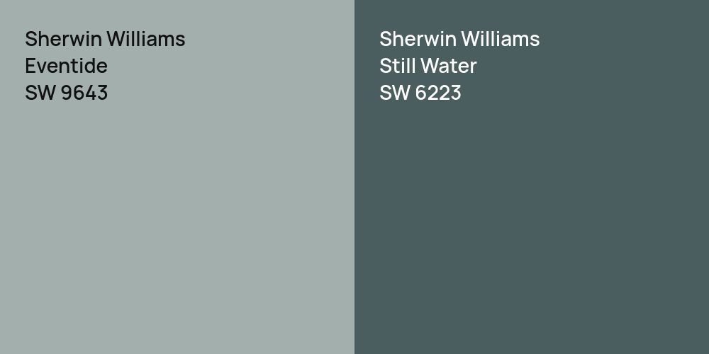 Sherwin Williams Eventide vs. Sherwin Williams Still Water