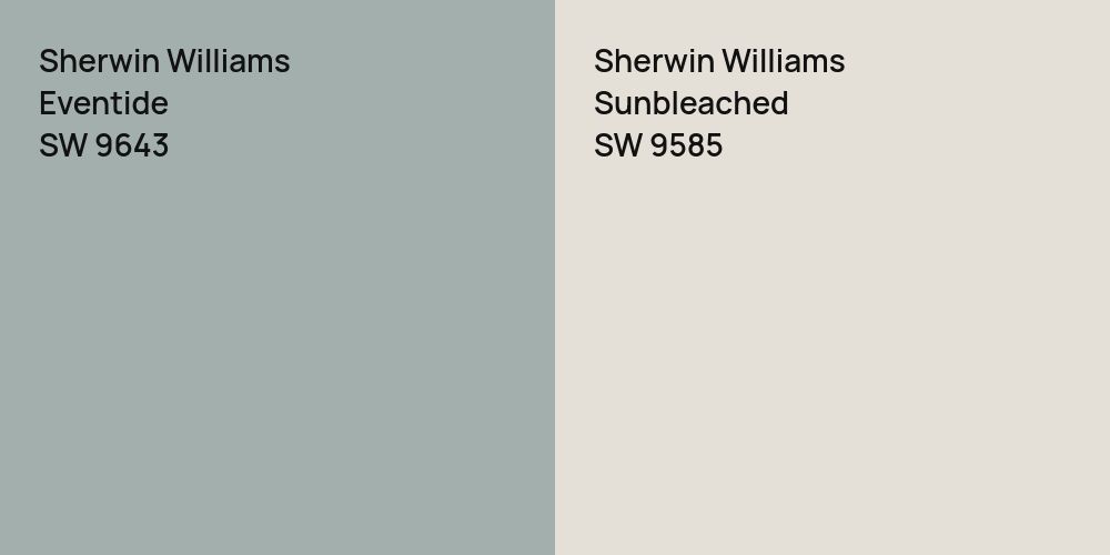 Sherwin Williams Eventide vs. Sherwin Williams Sunbleached