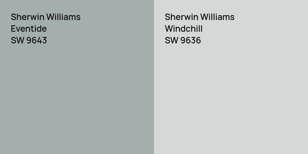 Sherwin Williams Eventide vs. Sherwin Williams Windchill