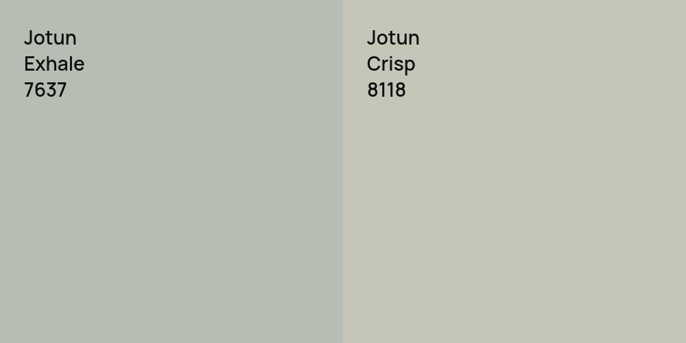 Jotun Exhale vs. Jotun Crisp