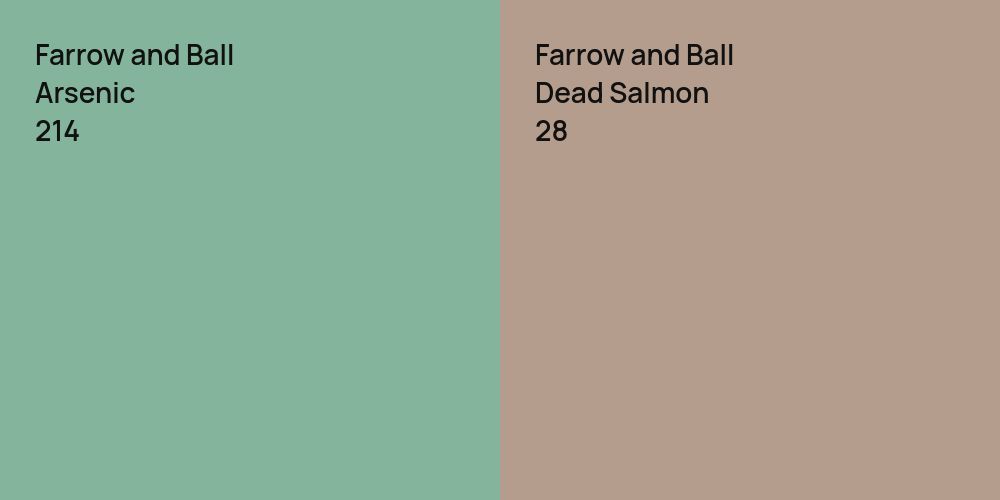 Farrow and Ball Arsenic vs. Farrow and Ball Dead Salmon