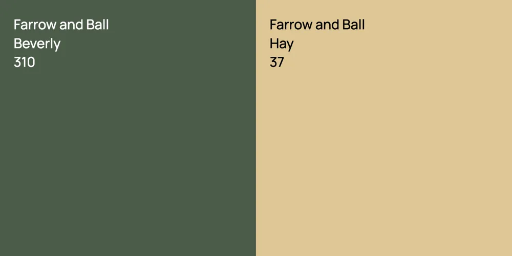 Farrow and Ball Beverly vs. Farrow and Ball Hay