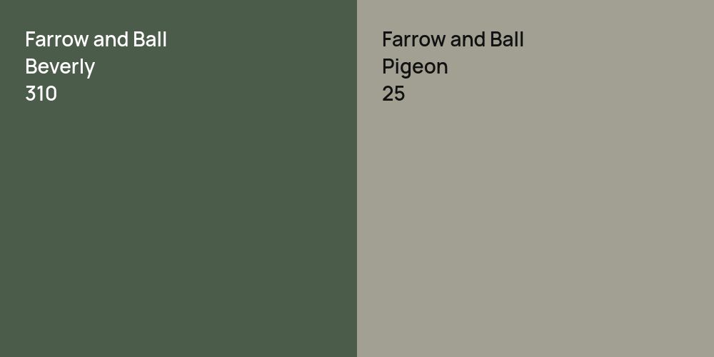 Farrow and Ball Beverly vs. Farrow and Ball Pigeon