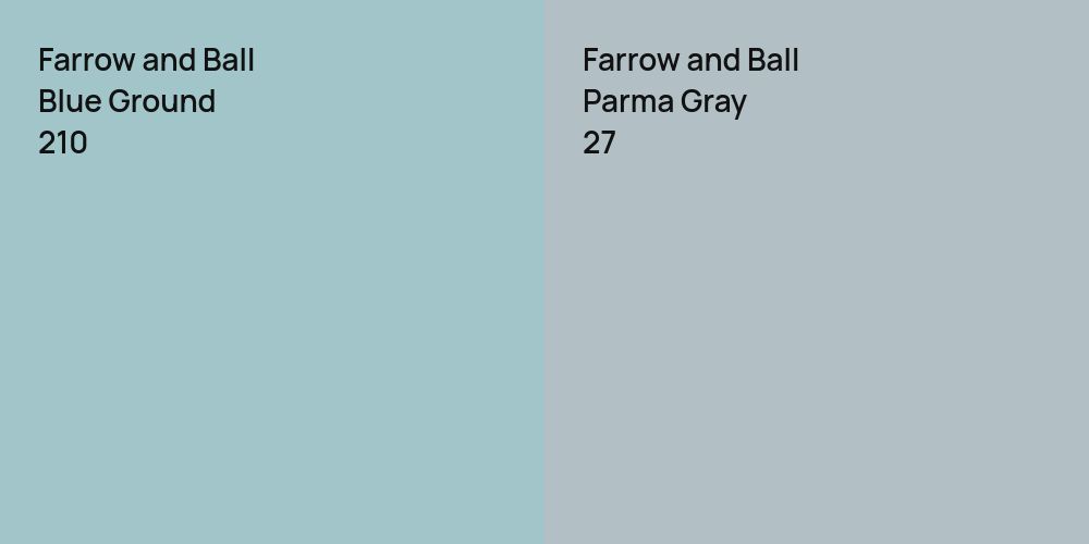 Farrow and Ball Blue Ground vs. Farrow and Ball Parma Gray