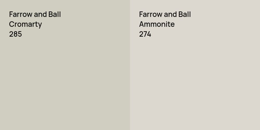 Farrow and Ball Cromarty vs. Farrow and Ball Ammonite