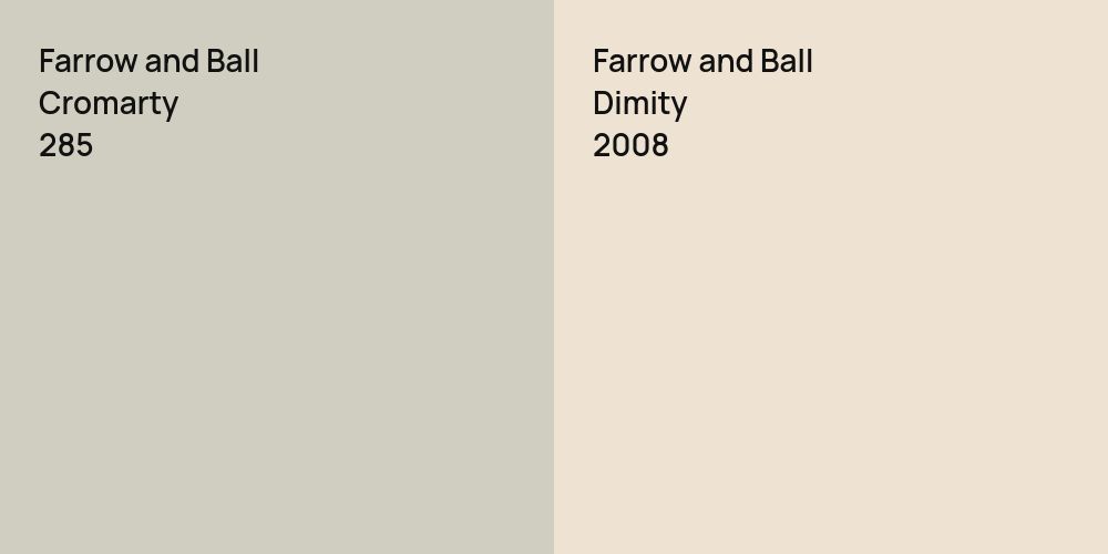 Farrow and Ball Cromarty vs. Farrow and Ball Dimity