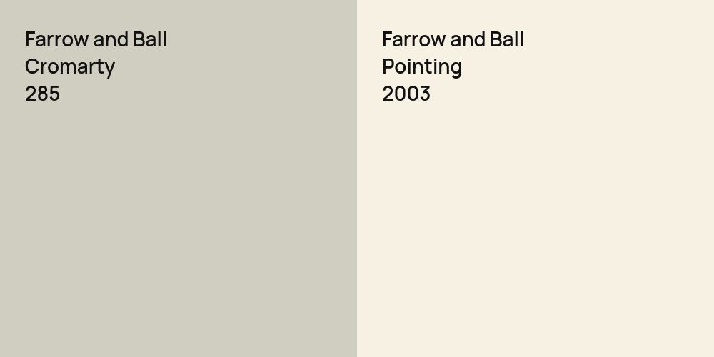 Farrow and Ball Cromarty vs. Farrow and Ball Pointing