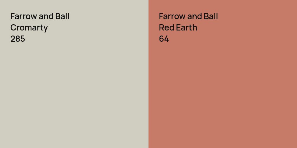 Farrow and Ball Cromarty vs. Farrow and Ball Red Earth