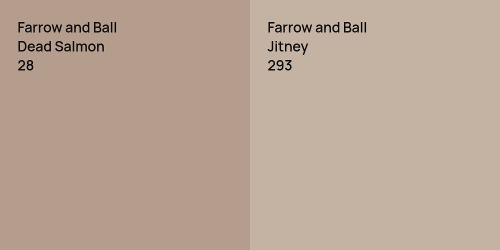 Farrow and Ball Dead Salmon vs. Farrow and Ball Jitney