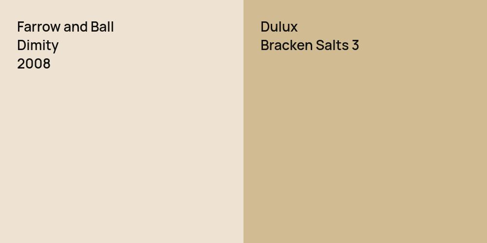 Farrow and Ball Dimity vs. Dulux Bracken Salts 3