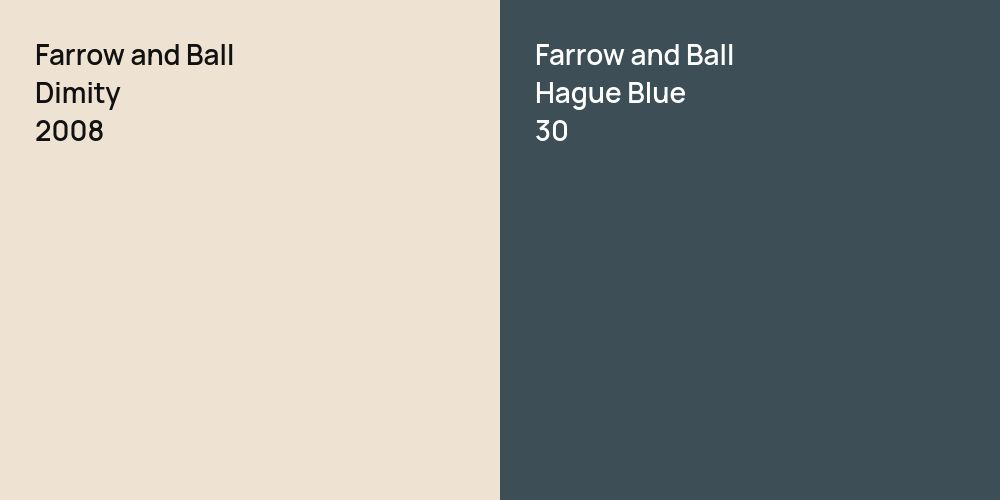 Farrow and Ball Dimity vs. Farrow and Ball Hague Blue