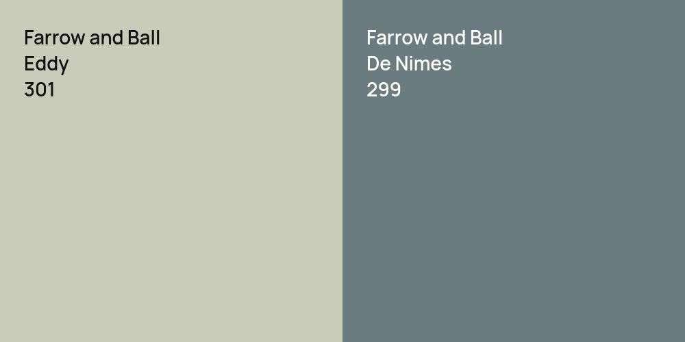 Farrow and Ball Eddy vs. Farrow and Ball De Nimes