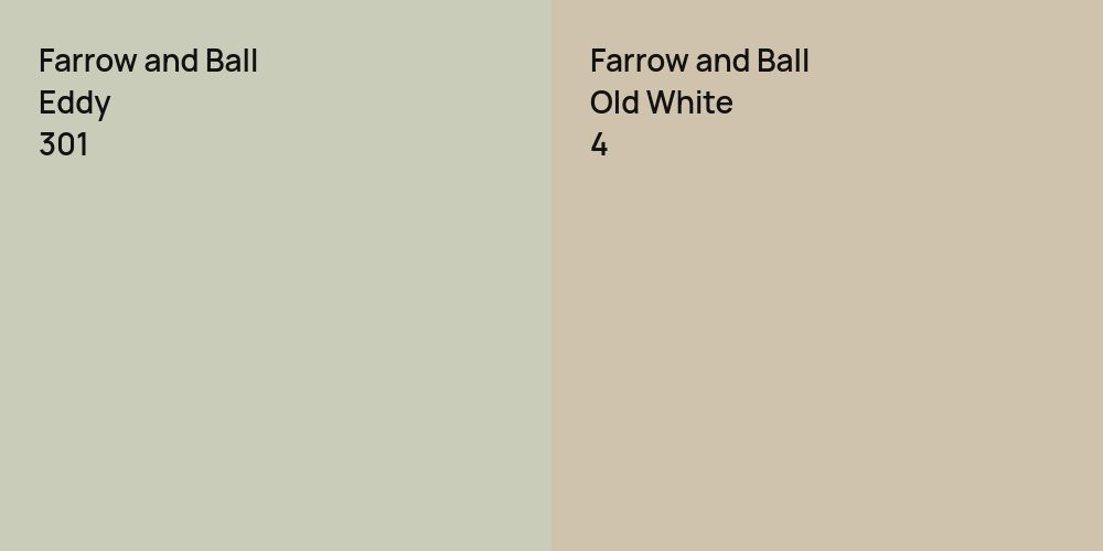 Farrow and Ball Eddy vs. Farrow and Ball Old White