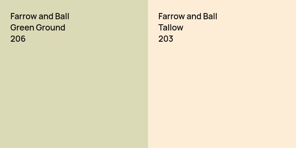 Farrow and Ball Green Ground vs. Farrow and Ball Tallow