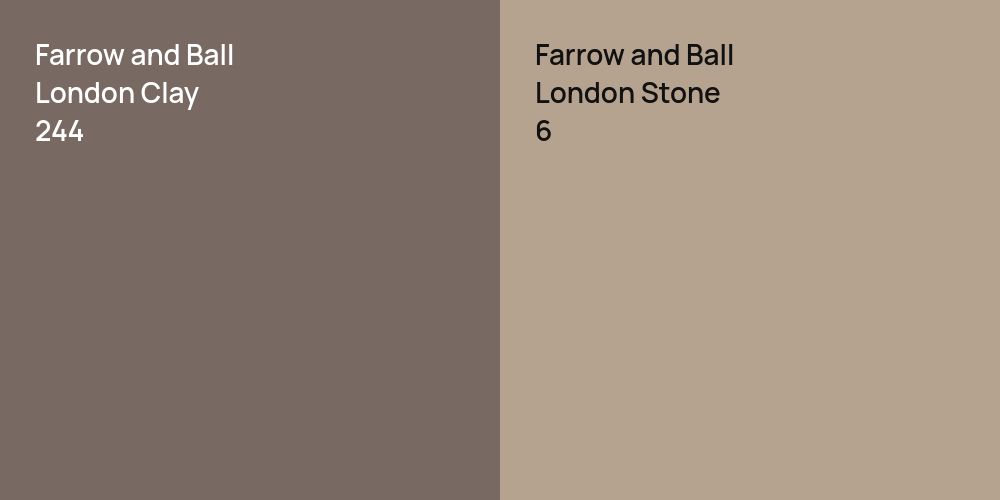 Farrow and Ball London Clay vs. Farrow and Ball London Stone