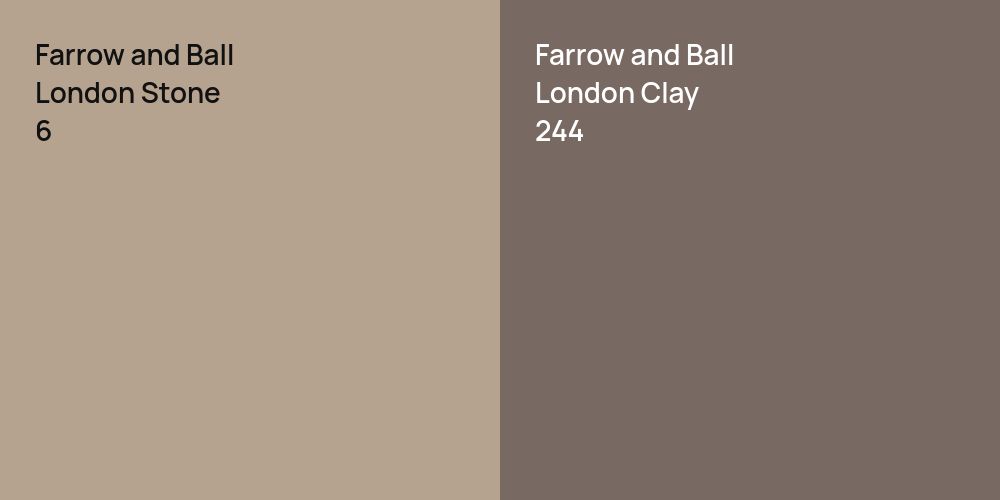 Farrow and Ball London Stone vs. Farrow and Ball London Clay