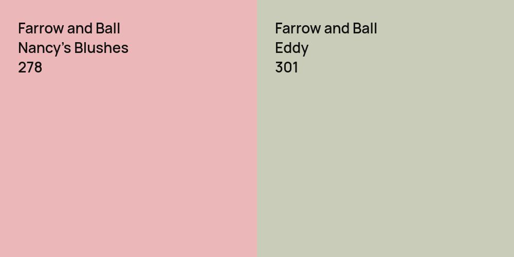 Farrow and Ball Nancy's Blushes vs. Farrow and Ball Eddy