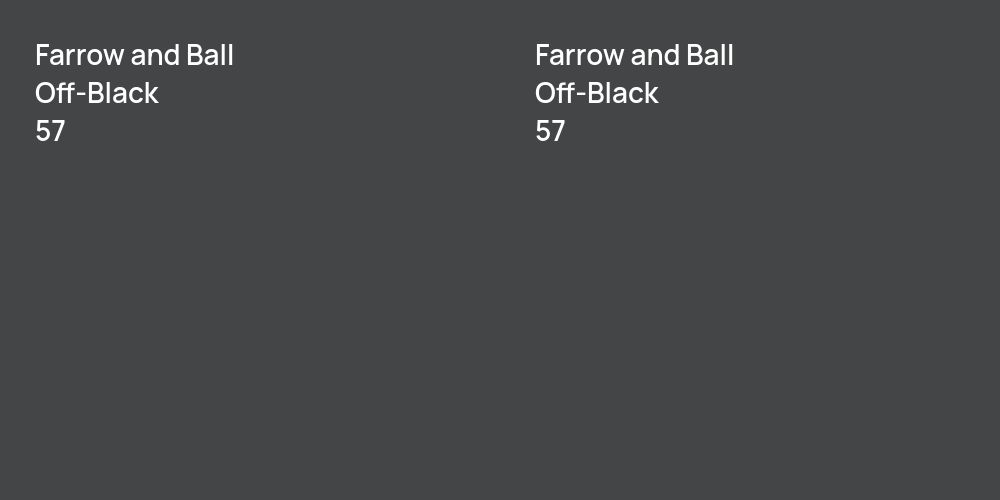 Farrow and Ball Off-Black vs. Farrow and Ball Off-Black