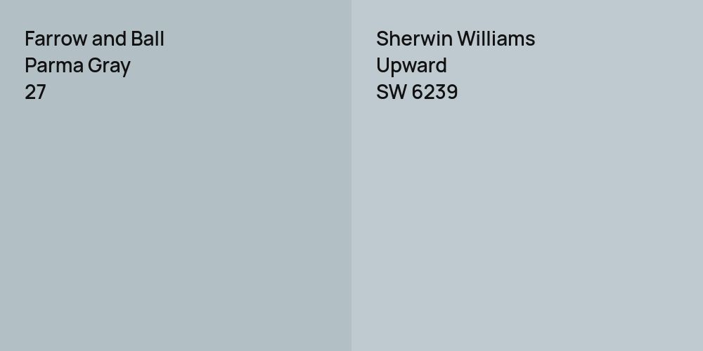 Farrow and Ball Parma Gray vs. Sherwin Williams Upward