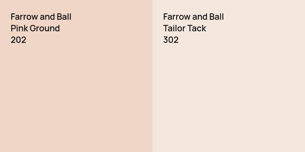 Farrow and Ball Pink Ground vs. Farrow and Ball Tailor Tack