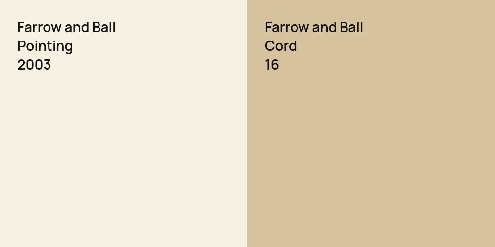 Farrow and Ball Pointing vs. Farrow and Ball Cord