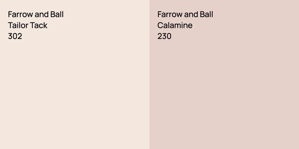 Farrow and Ball Tailor Tack vs. Farrow and Ball Calamine