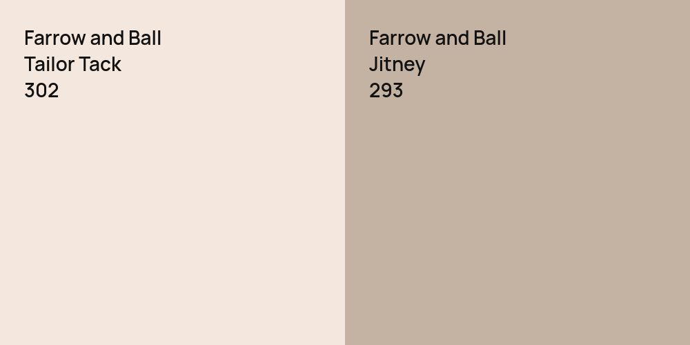 Farrow and Ball Tailor Tack vs. Farrow and Ball Jitney