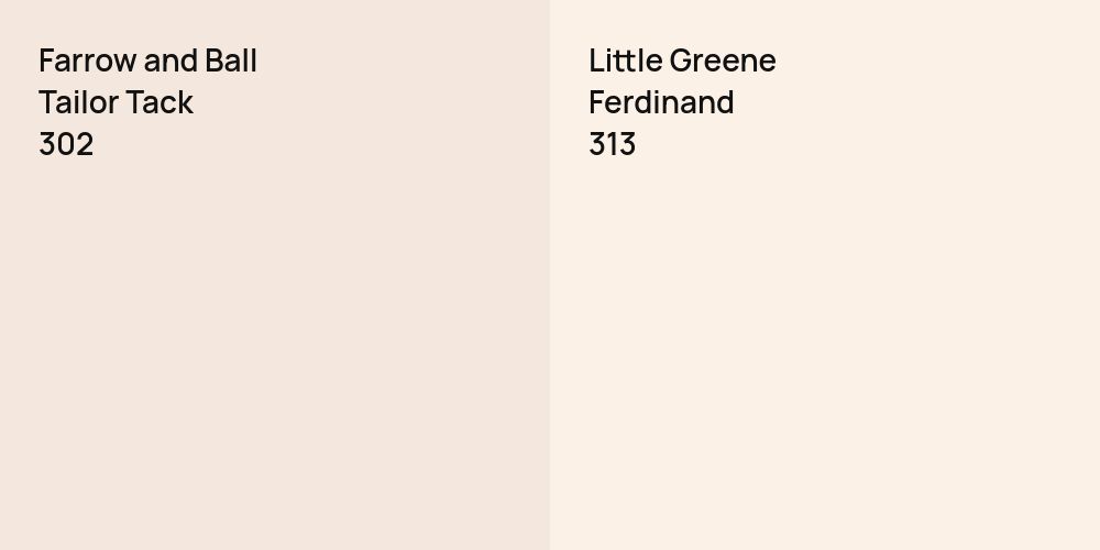 Farrow and Ball Tailor Tack vs. Little Greene Ferdinand