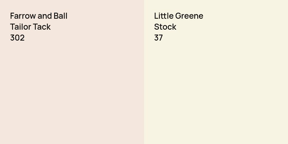 Farrow and Ball Tailor Tack vs. Little Greene Stock