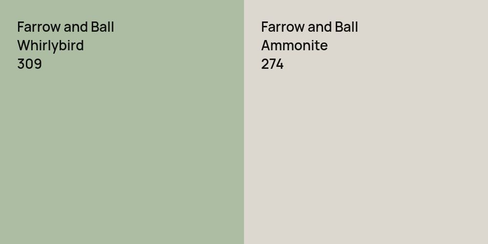 Farrow and Ball Whirlybird vs. Farrow and Ball Ammonite