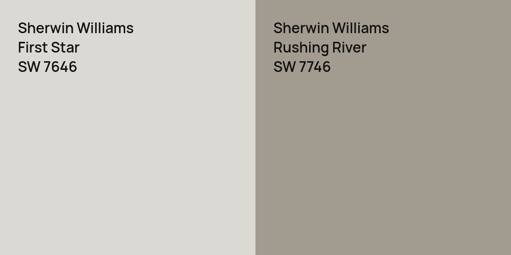 Sherwin Williams First Star vs. Sherwin Williams Rushing River