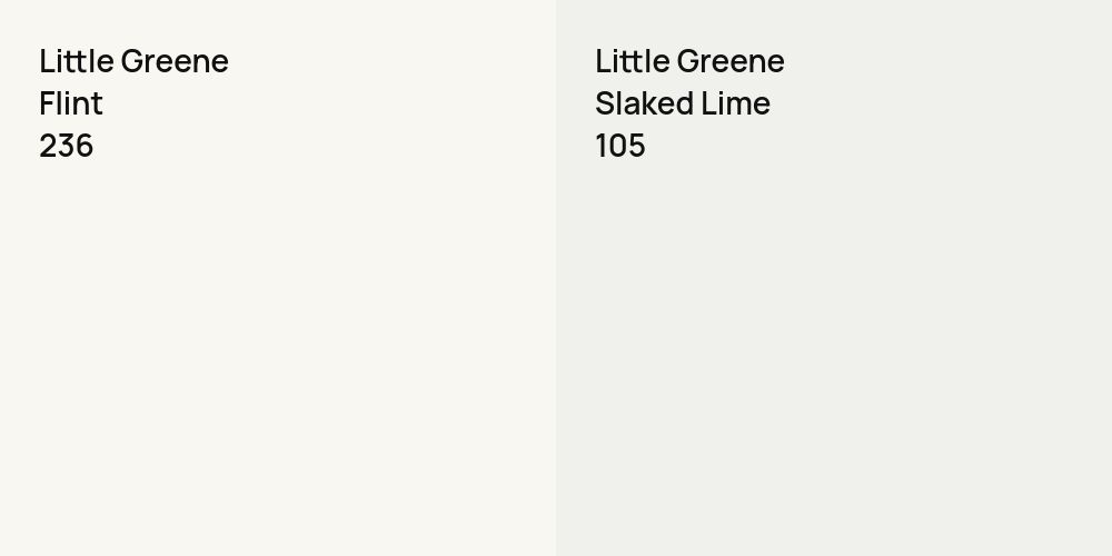 Little Greene Flint vs. Little Greene Slaked Lime