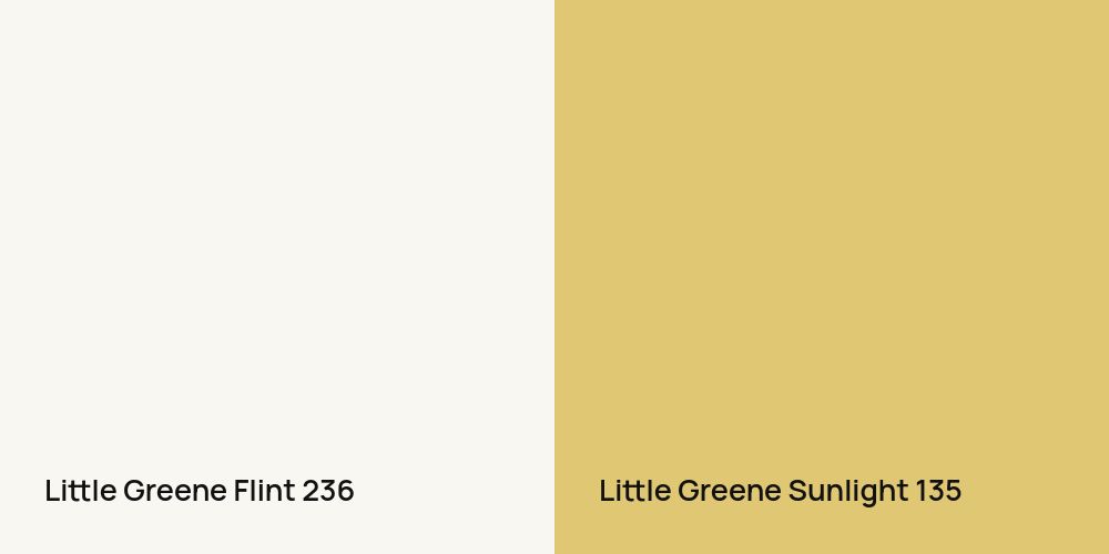 Little Greene Flint vs. Little Greene Sunlight