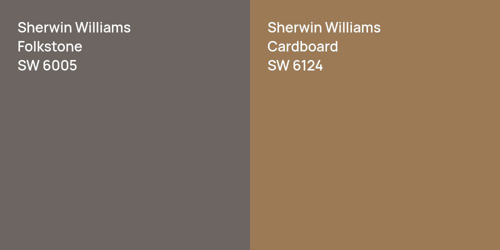 Sherwin Williams Folkstone vs. Sherwin Williams Cardboard