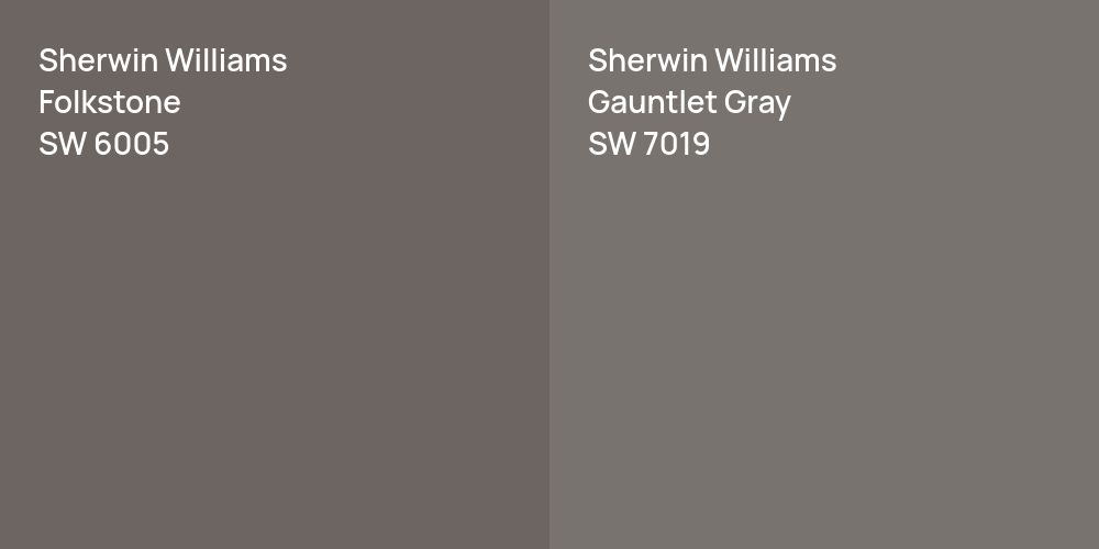 Sherwin Williams Folkstone vs. Sherwin Williams Gauntlet Gray