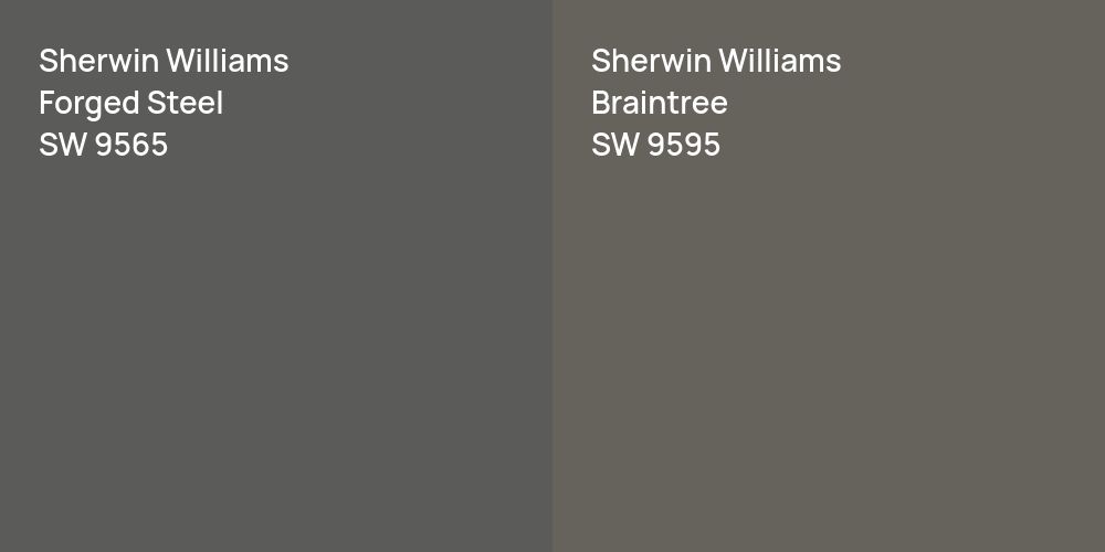 Sherwin Williams Forged Steel vs. Sherwin Williams Braintree