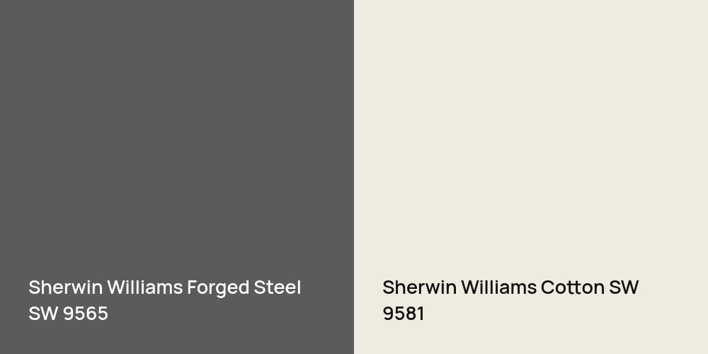 Sherwin Williams Forged Steel vs. Sherwin Williams Cotton