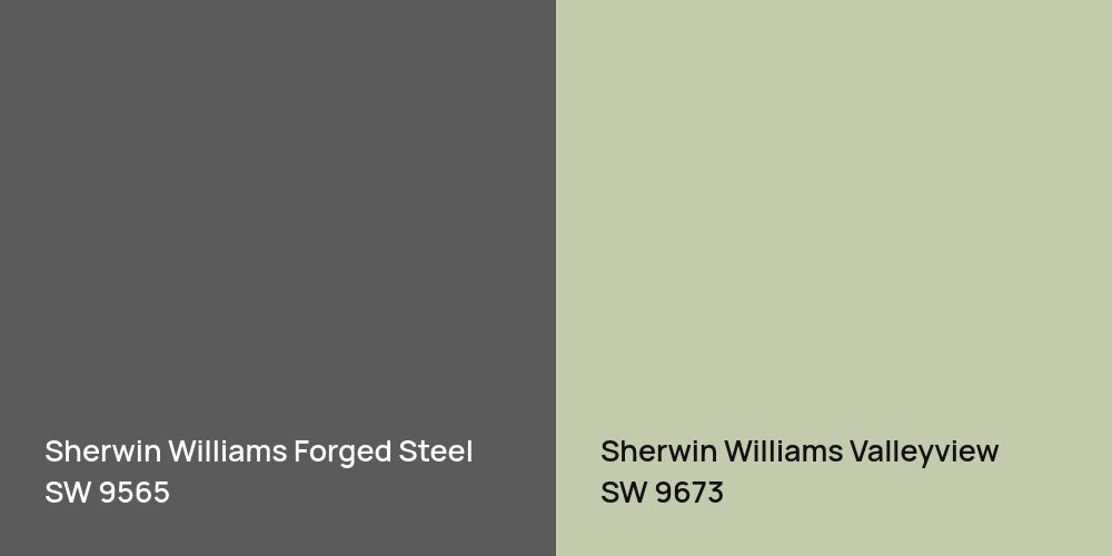 Sherwin Williams Forged Steel vs. Sherwin Williams Valleyview