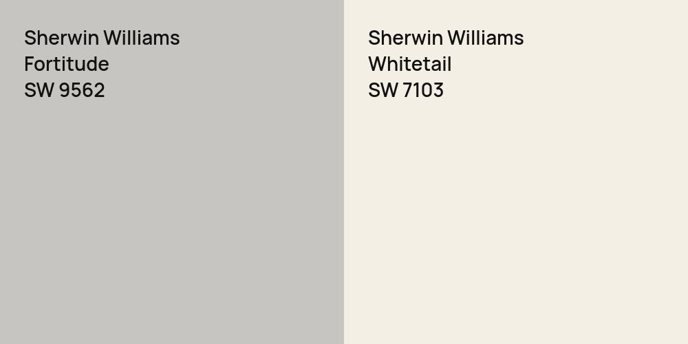 Sherwin Williams Fortitude vs. Sherwin Williams Whitetail